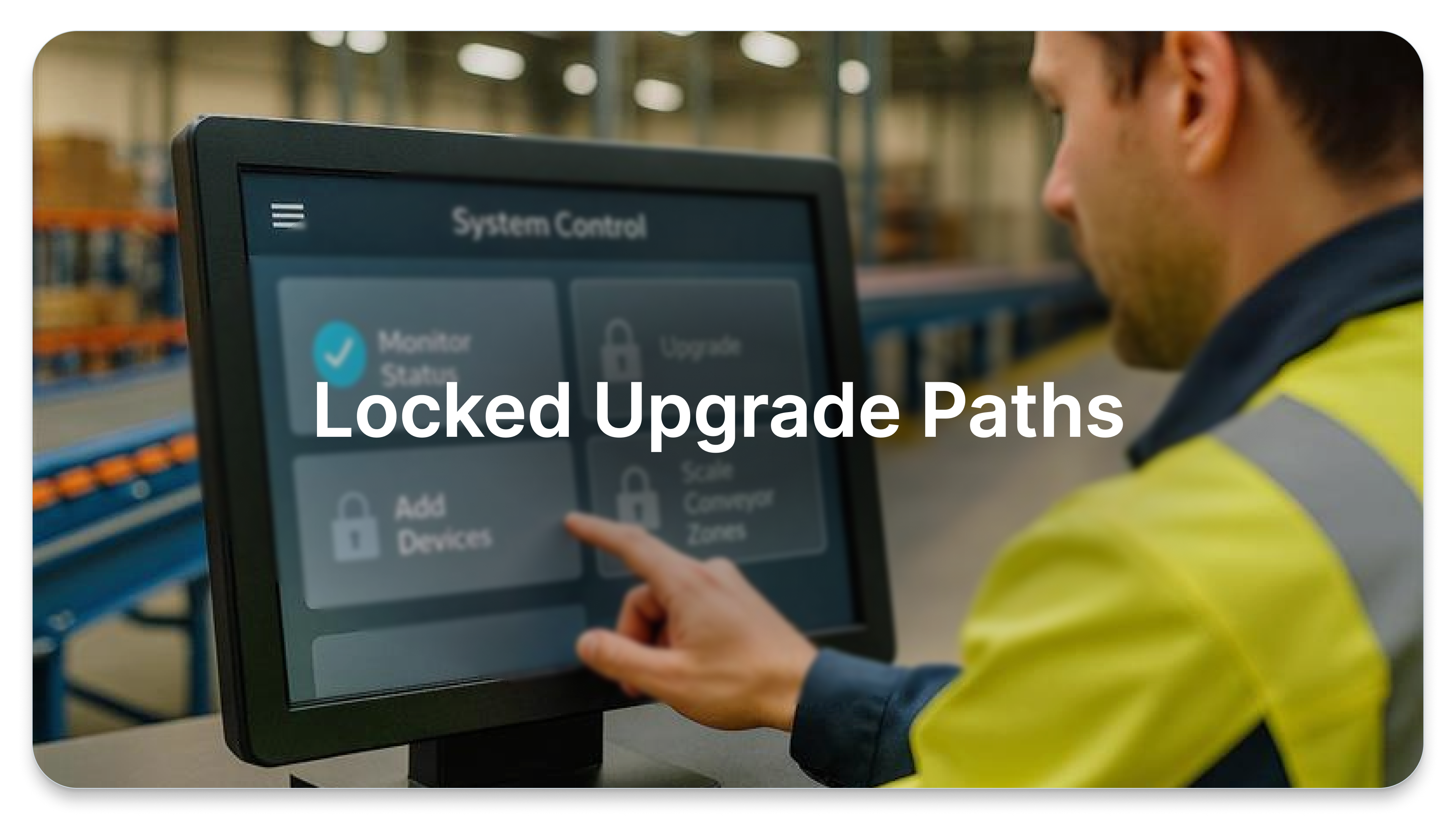Locked Upgrade Paths  “We were told we couldn’t update one part without replacing everything.” 
